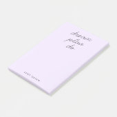 ドリームプランドパステル薄紫パープルモダンフェミニン ポストイット (アングル)