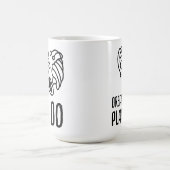 ドリームプランDOキノコ線画 コーヒーマグカップ (中央)