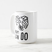 ドリームプランDOキノコ線画 コーヒーマグカップ (正面左)