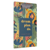 ドリームプランDo やる気を起こさせる抽象芸術フローラ クリップボード (右)