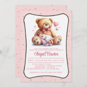 ドリームベアベビーシャワー招待状 招待状 (正面/裏面)
