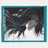 ドリームホースカスタムブランケットバイビハレ フリースブランケット (正面(横))