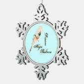 ドリームホープ信じバード スノーフレークピューターオーナメント (右)