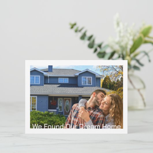 ドリームホームフォト引っ越しました発表カード 招待状 (スタンド正面)