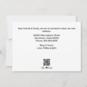 ドリームホームフォト引っ越しました発表カード 招待状 (裏面)