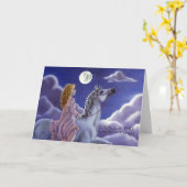 ドリームポニー – スイートドリームスグリーティングカード カード (黄色い花)