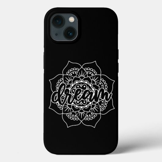 ドリームマンダラインホワイト Case-Mate iPhoneケース (裏面)