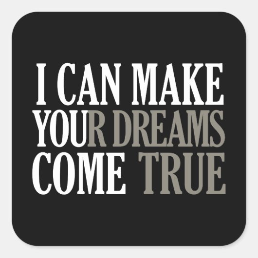 ドリームメーカーのシール スクエアシール (正面)