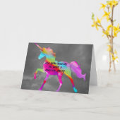 ドリームユニコ遠くにン カード (黄色い花)