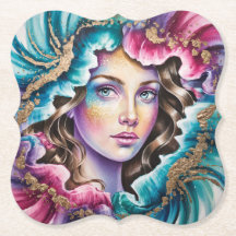 ドリームライクアートポートレートコースターセット