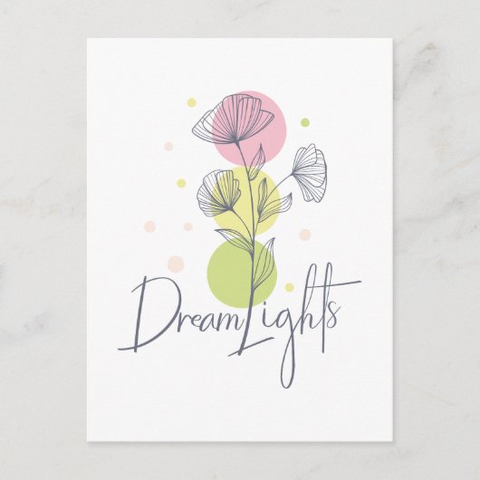 ドリームライトフローラパステルカラー ポストカード (正面)