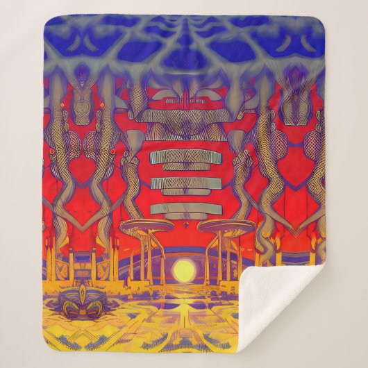 ドリームラサイケデリックンド シェルパブランケット (正面)