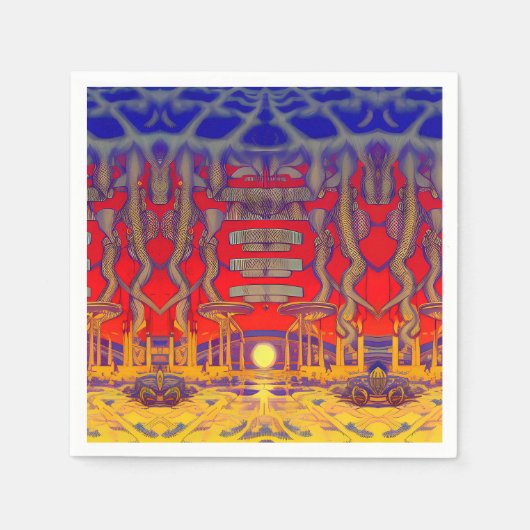 ドリームラサイケデリックンド スタンダードカクテルナプキン (正面)