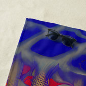 ドリームラサイケデリックンド ビーチタオル (インサイチュ)