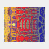 ドリームラサイケデリックンド フリースブランケット (正面(横))