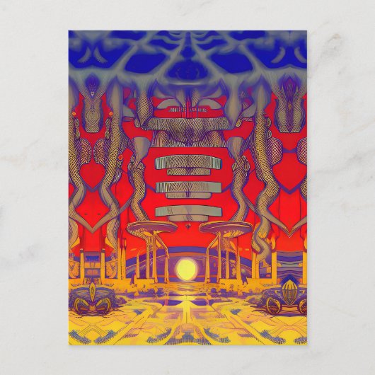 ドリームラサイケデリックンド ポストカード (正面)