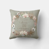 ドリームラリラックスブフローラシーサイドビーチパームセージ クッション (裏面)