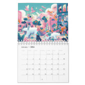 ドリームランドお洒落 カレンダー (1月 2026)