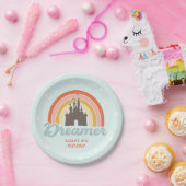 ドリームレインボーキャッスルフェアリー ペーパープレート (パーティー)