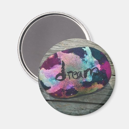 ドリームロック私絵を描はアルコールとインドのインクと。 マグネット (正面/裏面)