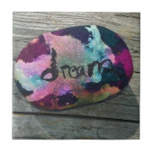 ドリームロック私絵を描はアルコールと墨で。 タイル (正面)