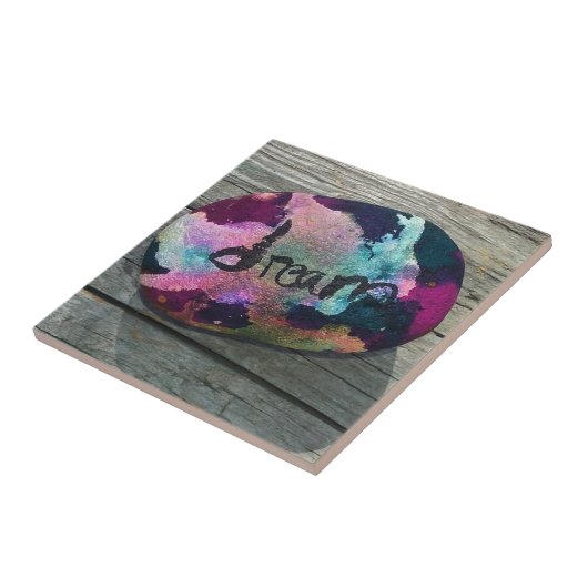 ドリームロック私絵を描はアルコールと墨で。 タイル (側面)