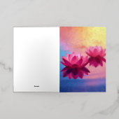 ドリームロータス 箔グリーティングカード (外側レイダウン)