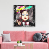ドリームワイルドゴシックガール キャンバスプリント (インサイチュ (リビング))