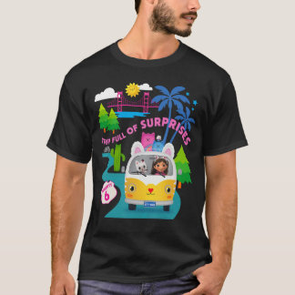 ドリームワークス ガビーのドールハウス 驚き満載の映画 Tシャツ