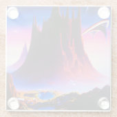 ドリームワールドオイルペインティング ガラスコースター (裏面)