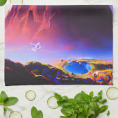 ドリームワールドオイルペインティング キッチンタオル (折り畳み)