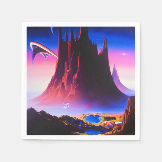 ドリームワールドオイルペインティング スタンダードカクテルナプキン (正面)