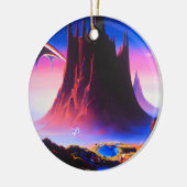 ドリームワールドオイルペインティング セラミックオーナメント (左)