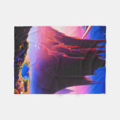 ドリームワールドオイルペインティング フリースブランケット (正面(横))