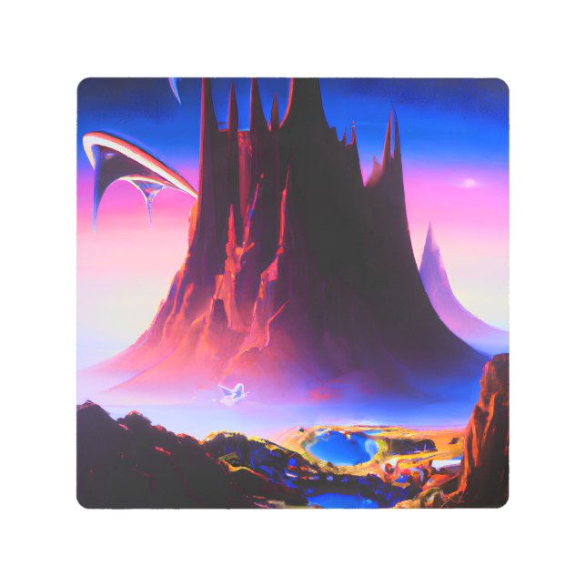 ドリームワールドオイルペインティング メタルプリント (正面)