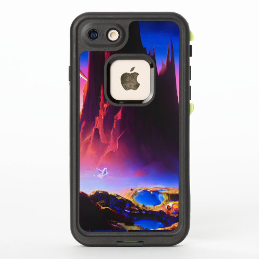 ドリームワールドオイルペインティング LifeProof iPhoneケース (裏面)