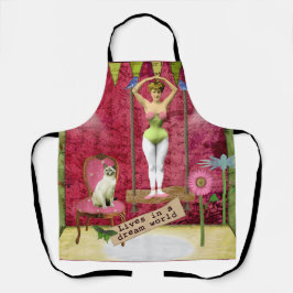 ドリームワールドヴィンテージファンキーバレリーナカレドアート エプロン