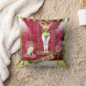 ドリームワールドヴィンテージファンキーバレリーナカレドアート クッション (ブランケット)