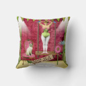 ドリームワールドヴィンテージファンキーバレリーナカレドアート クッション (裏面)