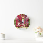 ドリームワールドヴィンテージファンキーバレリーナカレドアート ラウンド壁時計 (ホーム)