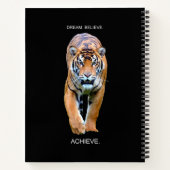 ドリーム信じエグレやる気を起こさせるット引用文虎 ノートブック (裏面)