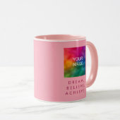 ドリーム信じエーやる気を起こさせる達成カスタム引用文 マグカップ (正面右)