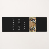 ドリーム信じエームやる気を起こさせる引用文タイガーアイ ヨガマット (裏面(横))