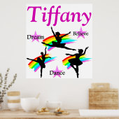 ドリーム信じスダンスパーソナライズされたポスター ポスター (キッチン)