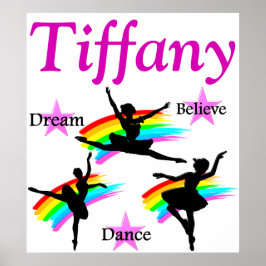 ドリーム信じスダンスパーソナライズされたポスター ポスター