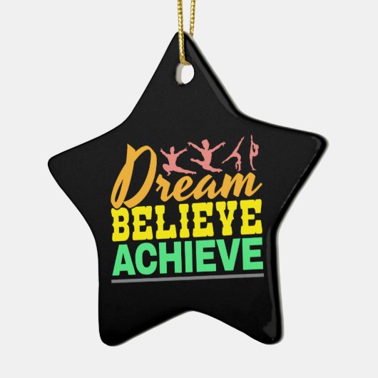 ドリーム信じ引用文 – 婦人体操 セラミックオーナメント (左)