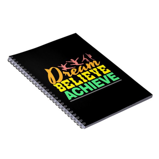 ドリーム信じ引用文 – 婦人体操 ノートブック (右側)