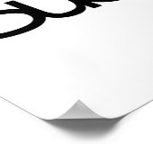 ドリーム信じ成功モチベーション白黒 ポスター (角)