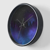 ドリーム宇宙星雲 壁時計 (傾斜)