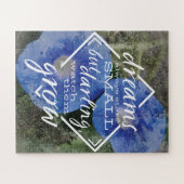 ドリーム引用文パズル子供部屋アート、ベビーシャワーギフト ジグソーパズル (横)